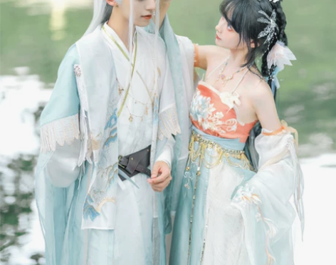 汉服池上月春江月明##amp；amp；月照...