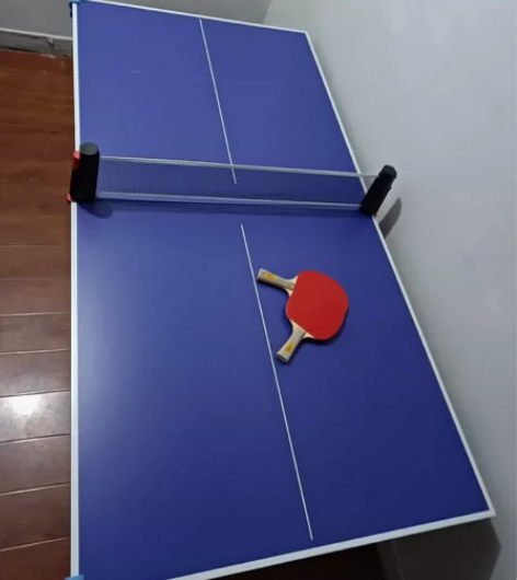 乒乓球桌，15毫米板厚，带万向轮，可折叠，...