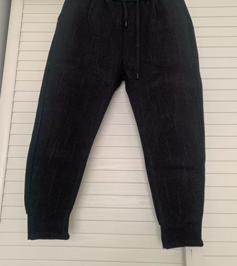 男士哈伦裤不议价 厚面料 不加绒 穿过一次...