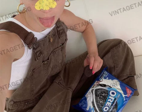 VintageTang美式复古深棕色欧美磨...