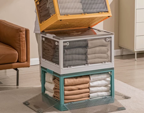 收纳箱衣物整理箱宿舍放书籍整理箱子书本透明...