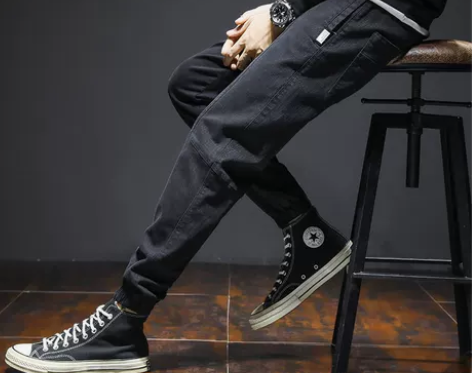 男士休闲长裤宽松韩版潮流运动痞帅工装秋冬加...