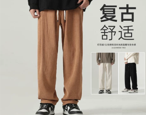 长裤裤子cityboy日系灯芯绒男秋冬季美...