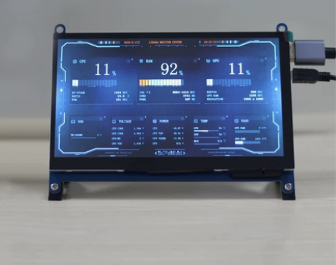 7寸HDMI屏 电脑显示器主机温度监控it...