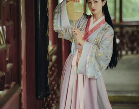 初夏:琉璃 池夏原创改良汉服汉元素 晋制套...