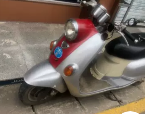 豪爵丽星踏板摩托车 刚换的前后胎 带铁将军...