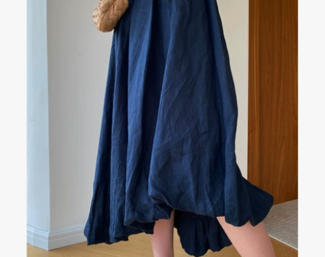 日系极简风！清冷感！显瘦高腰 花苞云朵不规...