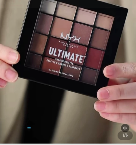 nyx16色眼影盘大地色闪粉哑光珠光ins...