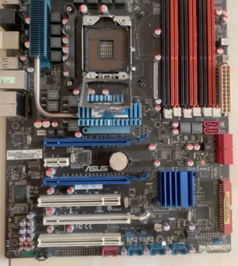 华硕p6t se电脑拆机主板 功能正常 成...