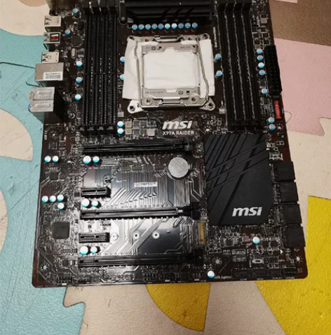 微星X99 RAIDER故障主板，CPU针...