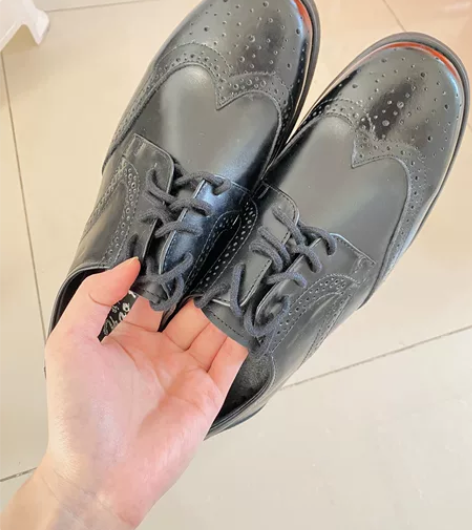 男士布洛克真皮皮鞋 全新全新 41码 搬家...