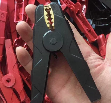 纯铜500A电瓶夹子一对，纯铜大号13CM...