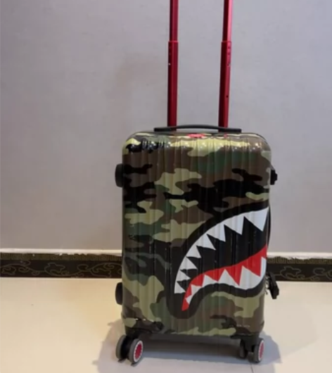 SprayGround拉杆箱男20寸登机箱...