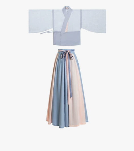 重回汉唐萦絮汉服女原创春夏季学生晋制套装交...