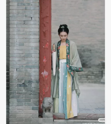 兰若庭此间春色黎落阁宋制汉服吊带褙子 自己...