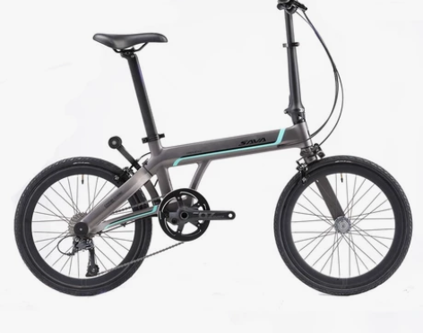 SAVA超轻碳纤维单臂折叠自行车代步20寸...