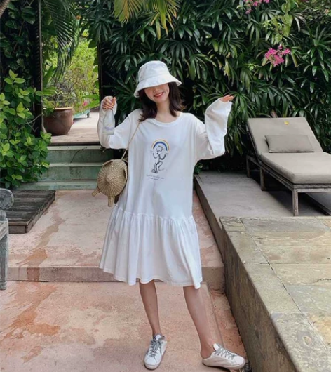 于momo2019连衣裙 裙型：荷叶边裙 ...