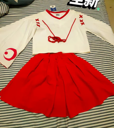 现货!宅漫 原创改良COS巫女套装 和风元...