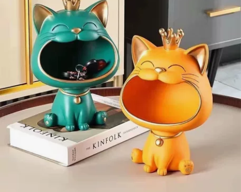 【清仓】高档轻奢招财猫和暴力熊家居装饰品摆...