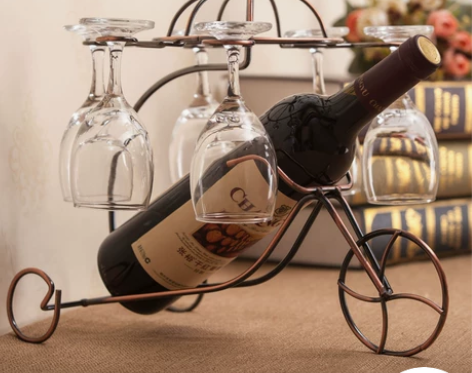 创意红酒架酒柜装饰品摆件客厅办公室家居摆设...