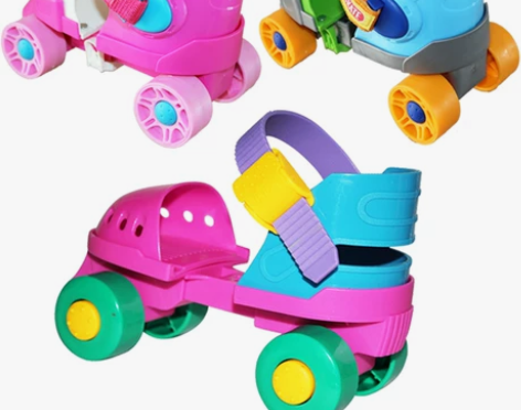 溜冰鞋儿童双排轮旱冰鞋宝宝初学者四轮滑冰鞋...