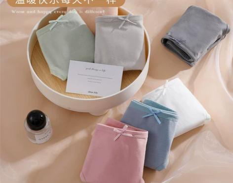 内裤女纯棉抗菌薄款全棉裆中腰女士学生抑菌健...