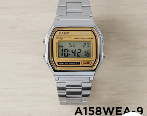 卡西欧CASIO A158WEA-9复古方...