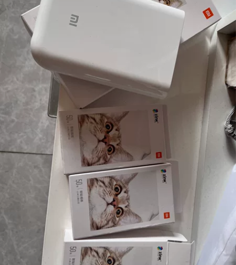 小米口袋相机 带100余张原装三寸相纸成色...