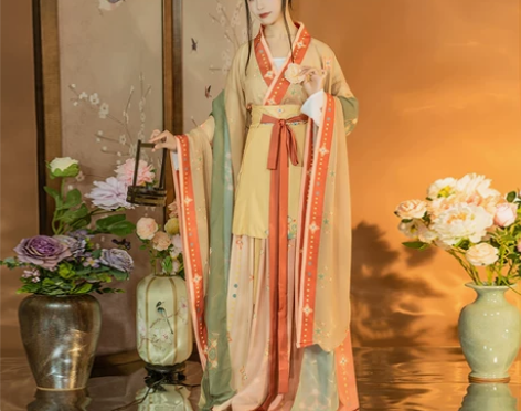 原创【神花赋】魏晋南北朝汉服女大袖襦复原国...