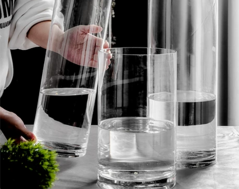 花瓶摆件客厅插花透明玻璃瓶ins风马醉木水...