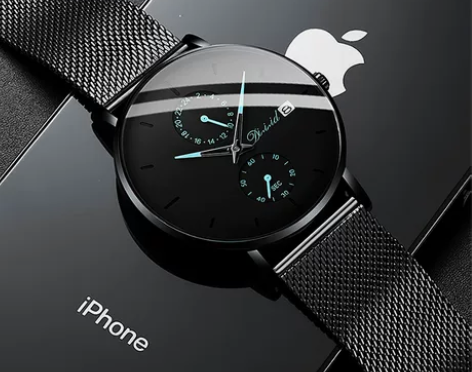 男士手表2019新款虫洞概念高中生手表男学...