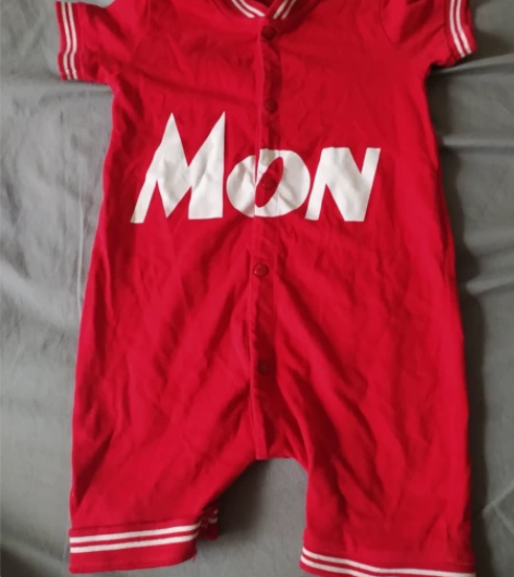 moncler棒球连体衣，86cm左右，做...