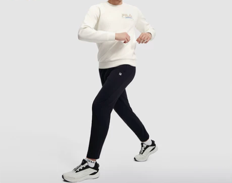 FILA 斐乐官方男子卫衣运动健身针织套头衫