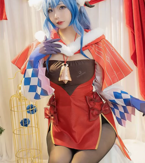 现货Uwowo悠窝窝原神甘雨荧琴安柏圣诞节...