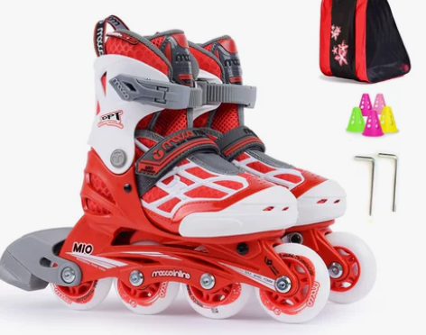 【双11狂欢价】米高轮滑鞋儿童全套装溜冰鞋...