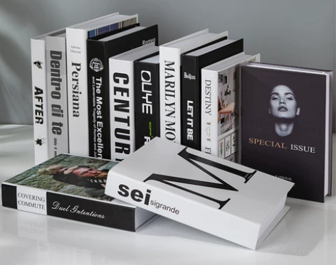 饰品装饰现代北欧风格假书简约仿真书装摆件道具