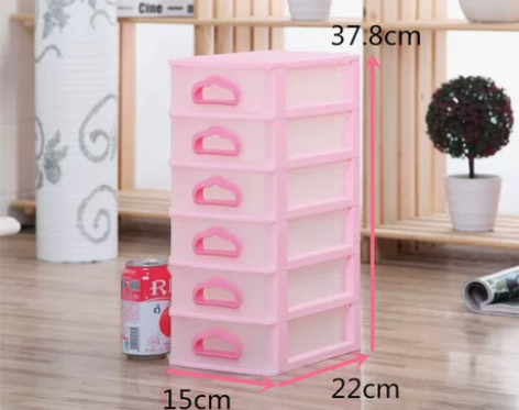 透明塑料办公桌面文具票据抽屉多层收纳盒 感...