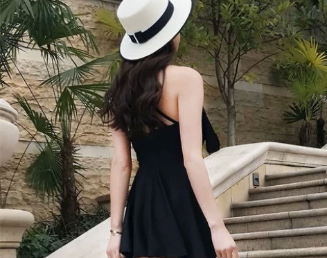 帽子女夏天出游沙滩帽海边遮阳防晒太阳草帽平...