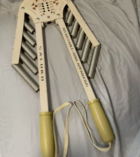 臂力器可调节扩胸器健身器材家用男练臂力棒 ...