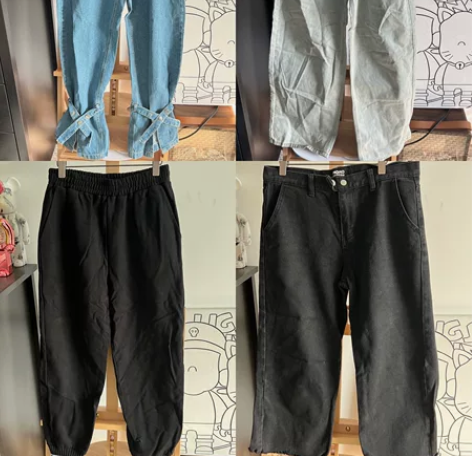 清衣柜！女牛仔裤阔腿休闲裤2件包邮 很新！...
