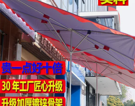 雨伞遮阳伞太阳伞大型户外摆摊大四方大伞做生...