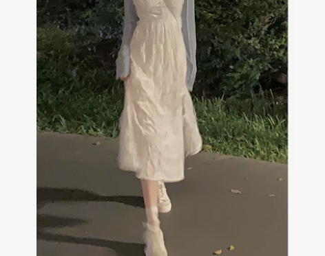 DREAM SEVEN77 白色吊带连衣裙...