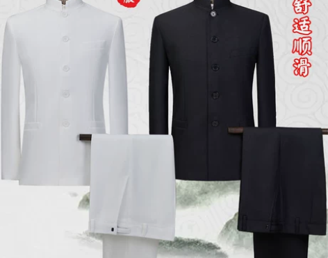 中山装演出服男生民国五四青年学生装女立领合...