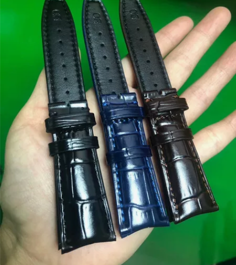 适用万国iwc 葡萄牙计时牛皮表带真皮材质...