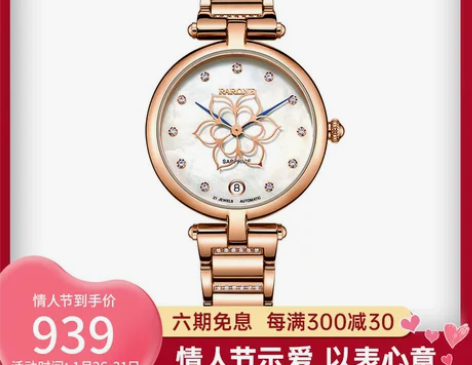 雷诺机械手表女简约气质时尚细带小巧防水钢带...