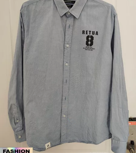 美特斯邦威衬衣男时尚印花新款纯色简约韩版学...