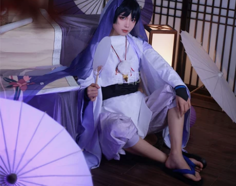 雾都原神cos过往白衣散兵cosplay服...