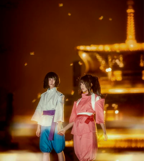 【千与千寻cos服浴衣加常服M码（S-M）...