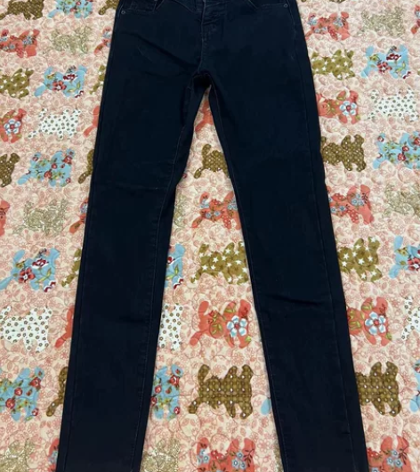 牛仔裤高腰m码 里面磨毛的28包邮不议价几...