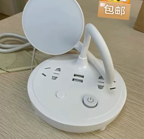 【低价处理】多功能家用台灯插座带USB创意...